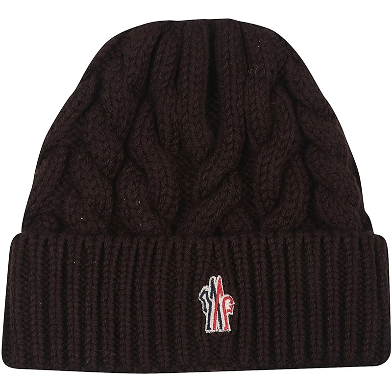 Moncler Mütze Tricot Beanie Brown braun