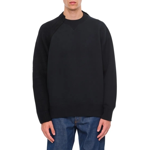 Sacai Trui Knit Sweater Black