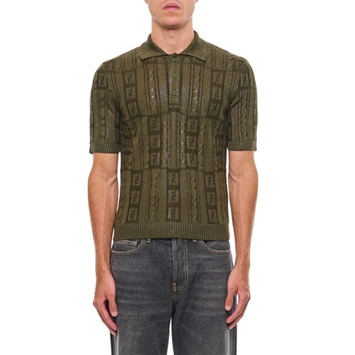 Fendi Polo shirt Polo Lurex Green