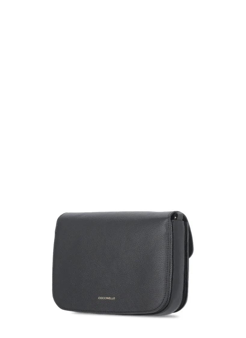 Coccinelle Hobo bags Black Leather Shoulder Bag in zwart
