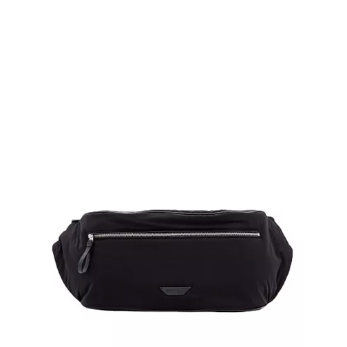 Bottega Veneta Nylon Zip Pouch Black Pochette-väska