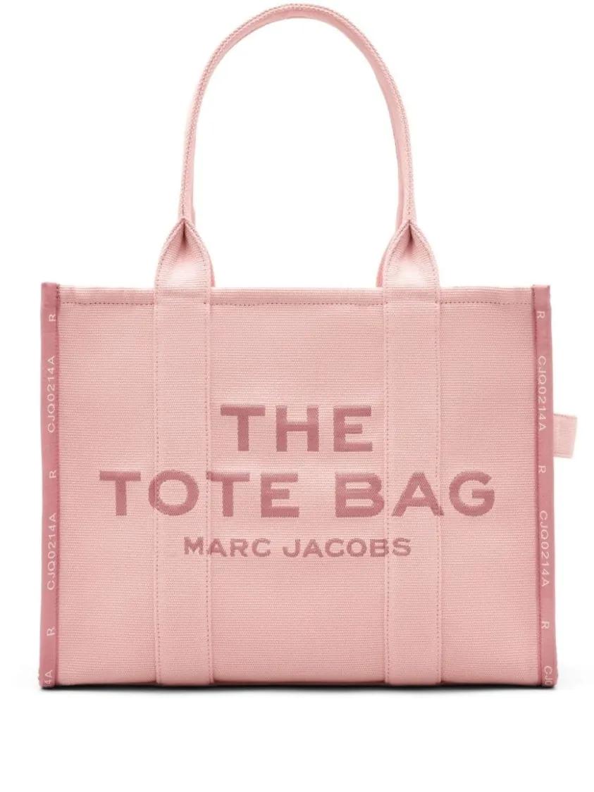 Marc Jacobs Tote - Pink Cotton Logo Print Tote Bag - Gr. unisize - in Rosa - für Damen