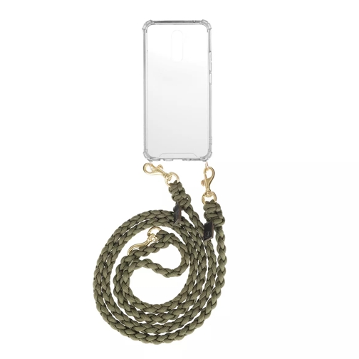 fashionette Smartphone Mate 20 Lite Necklace Braided Olive Étui pour téléphone portable
