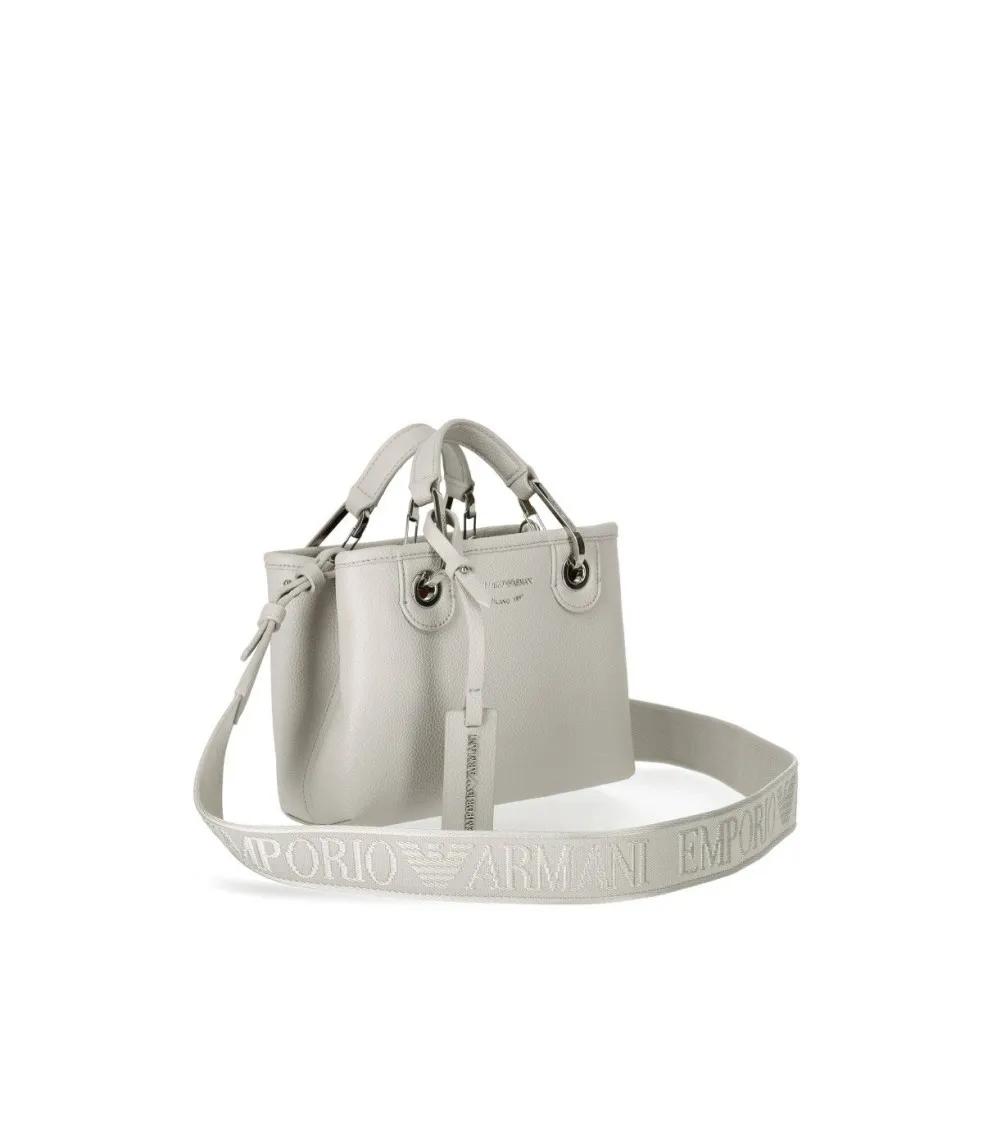 Emporio Armani Shoppers & Totes Myea Perla Tobacco Mini Shopping Bag in grijs