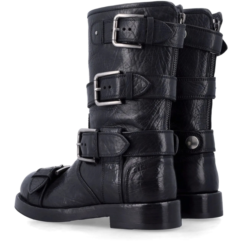 Dolce&Gabbana Stiefel Bernini Biker Boot Nero schwarz(Image 3)