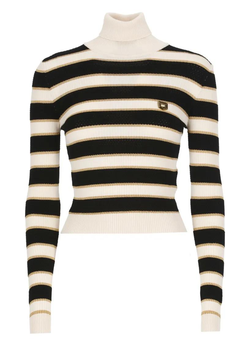 Elisabetta Franchi - Viscose And Lurex Sweater - Größe 40 -