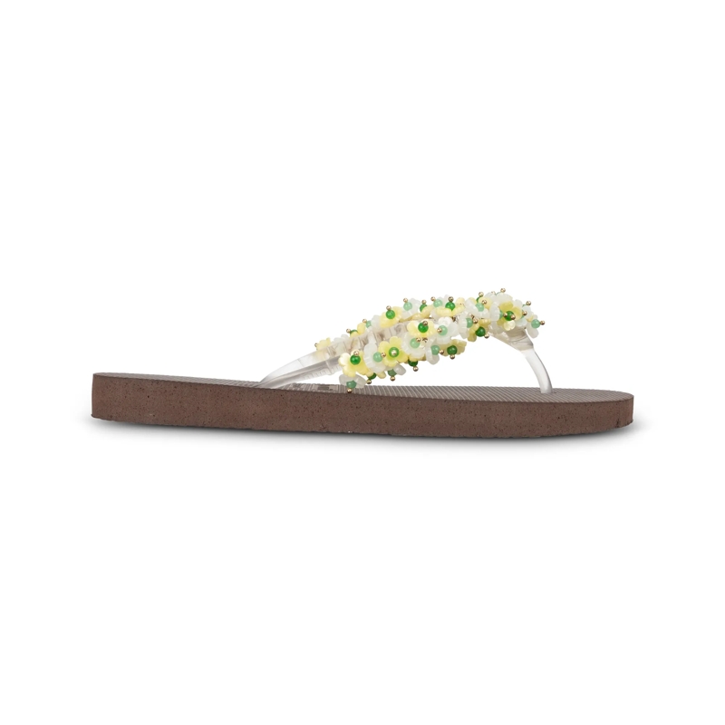 UZURII Flip Flops flip flop Tulum Bloom Yellow mocca(Image 5)