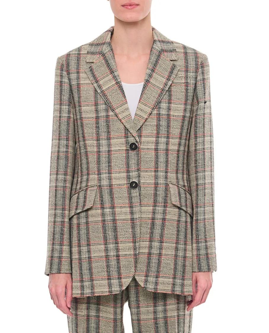 Durazzi Milano - Checked Tailored Jacket - Größe 44 - grau