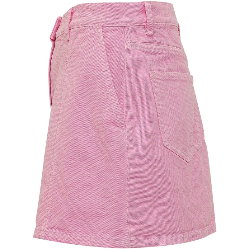 Casablanca Minirock Gonna Corta con Vita Alta e Bottone rose(Image 3)