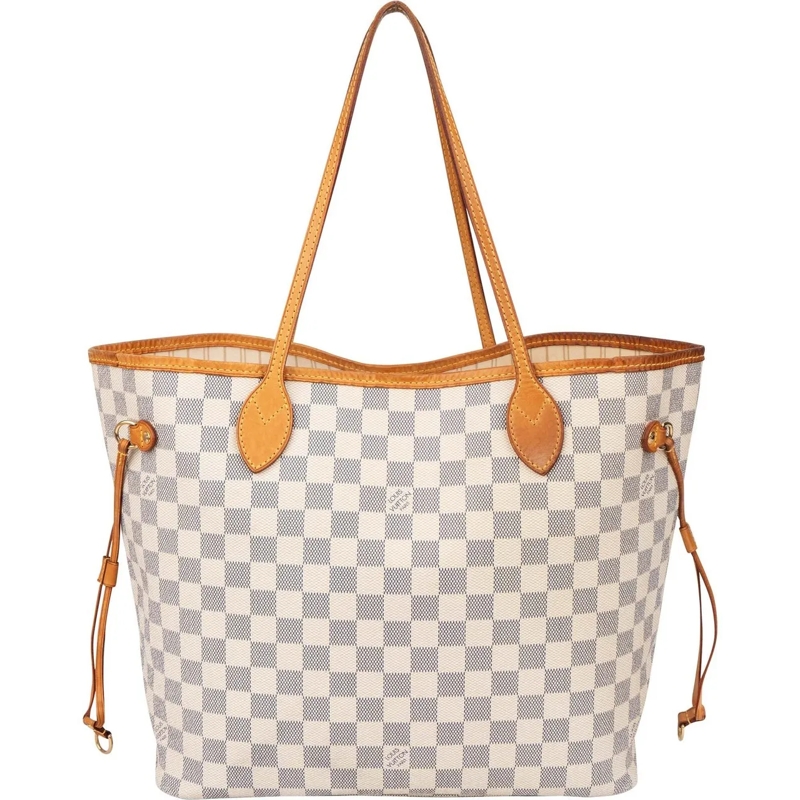 Louis Vuitton Tote Louis Vuitton Damier Azur Monogram Neverfull MM Sh weiß