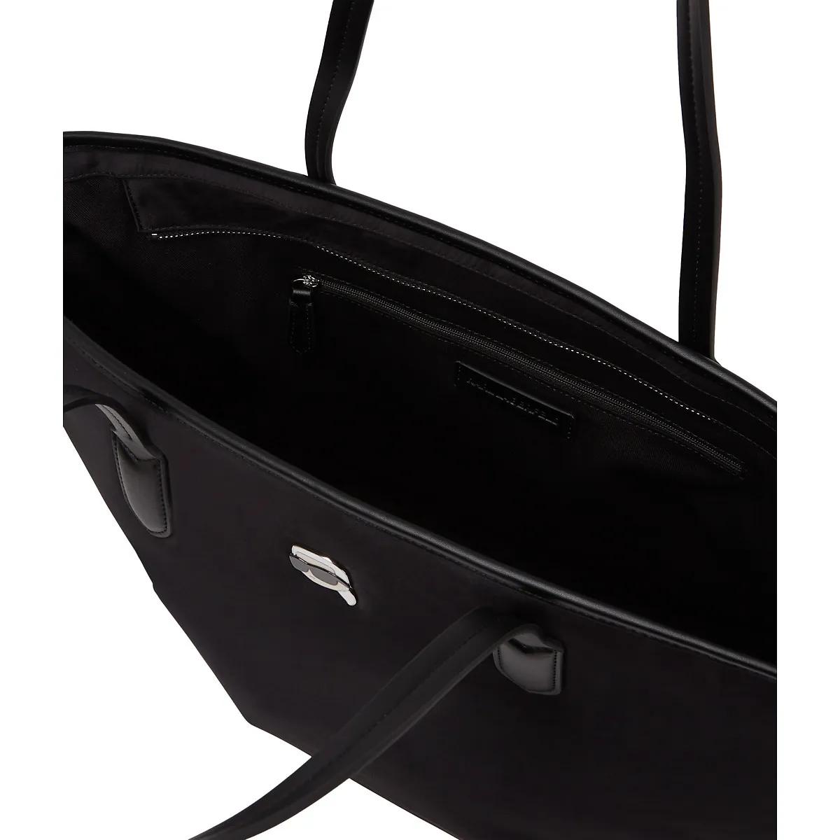 Thumbnail - Karl Lagerfeld Shopper - Ikon Tote Bag aus Nylon - Gr. unisize - in Schwarz - für Damen