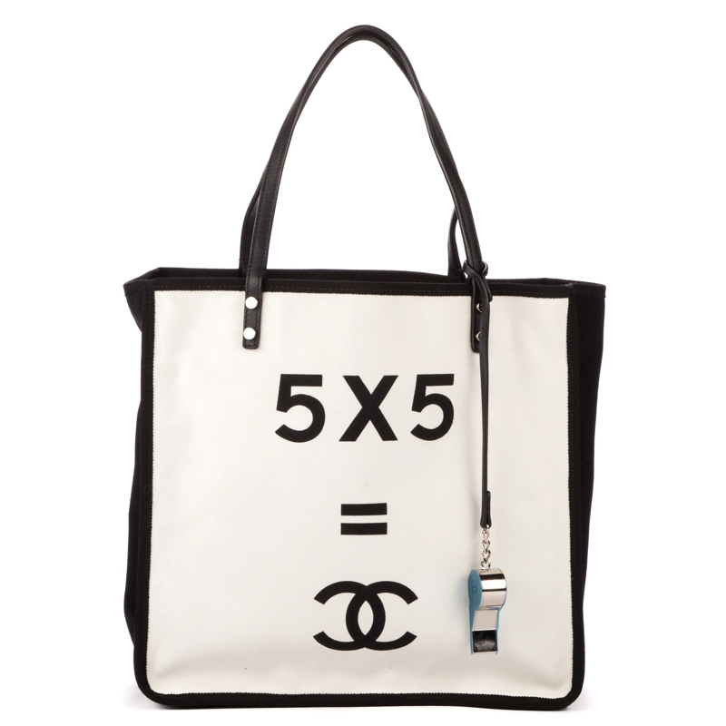 Chanel Crossbody Bag Tote 5x5=CC offwhite