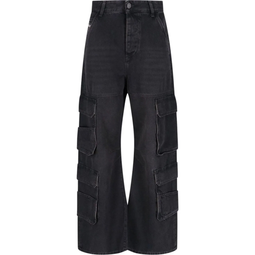 Diesel Hosen Trousers Black schwarz