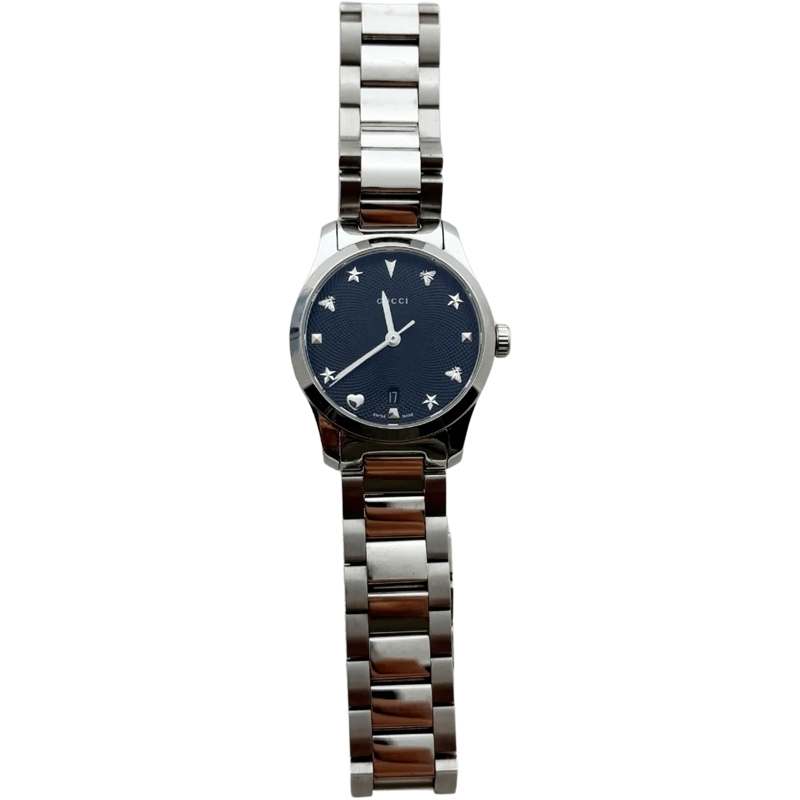 Gucci Chronograph Gucci G-Timeless women's watch (model YA126573) si silber