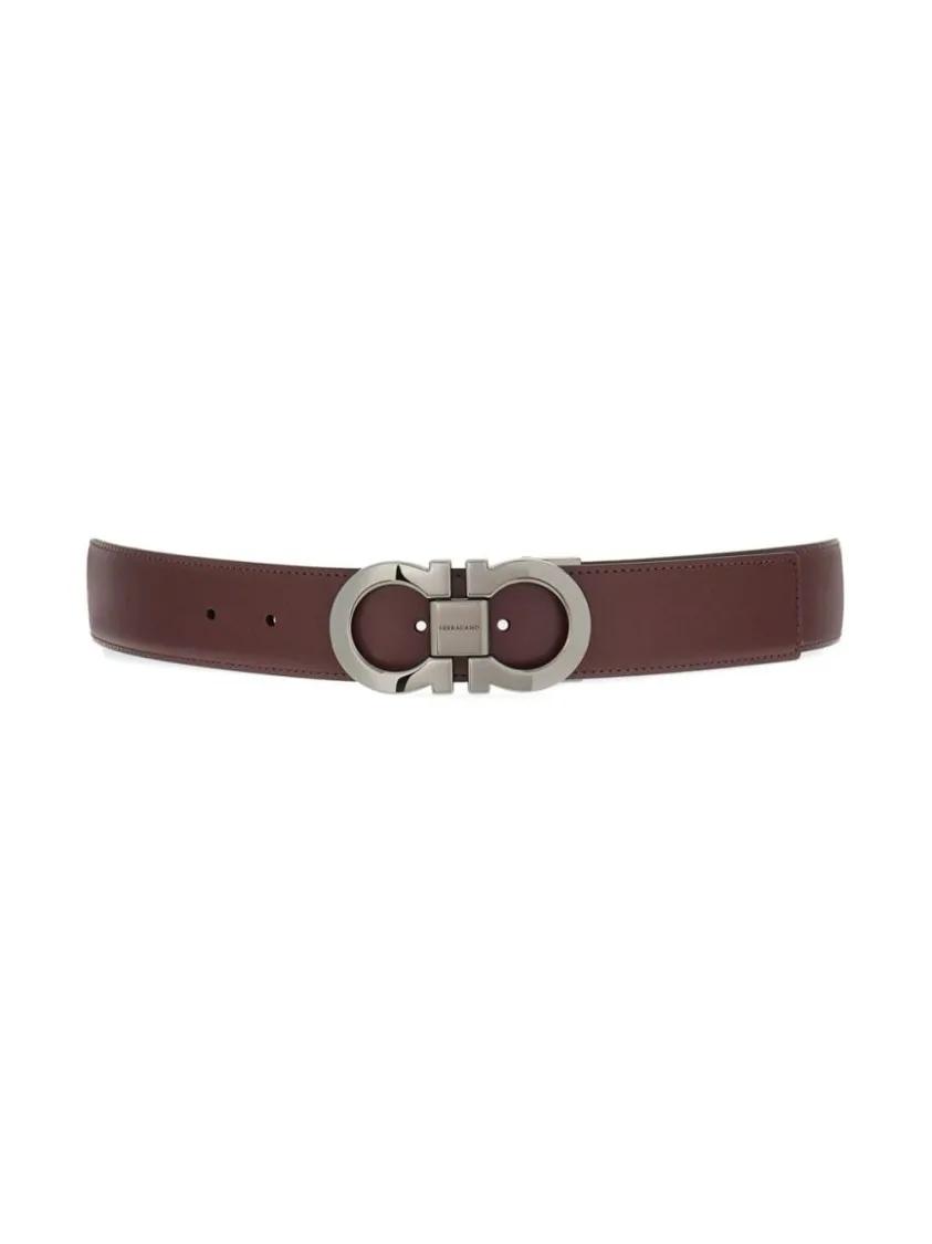 Salvatore Ferragamo Brown Leather Belt Brown Gurtel