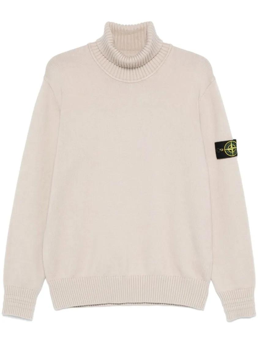 Thumbnail - Stone Island - Compass-Badge Sweater - Größe XL - beige
