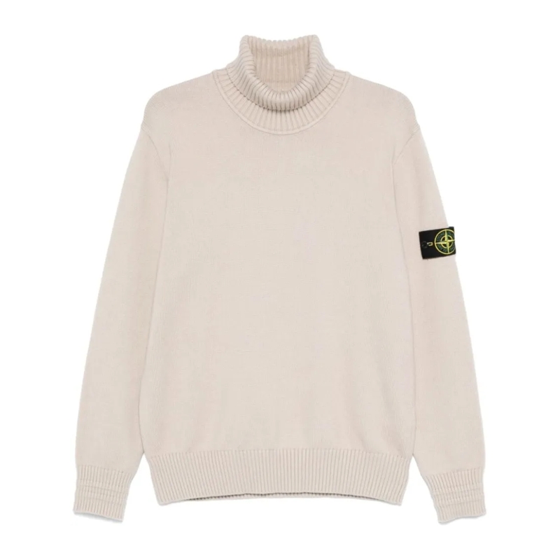 Stone Island Pull Compass-Badge Sweater Neutrals