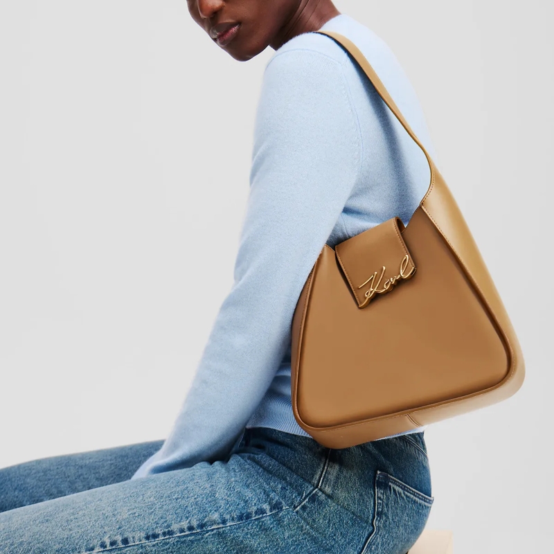 Karl Lagerfeld Schultertasche K/SIGNATURE�HOBO-TASCHE braun