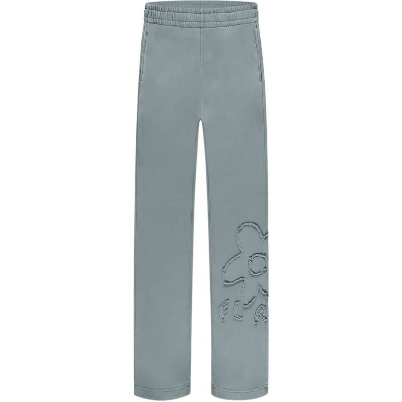 Flâneur Trainingshose Blossom Patches Sweatpants | Steel Green grün