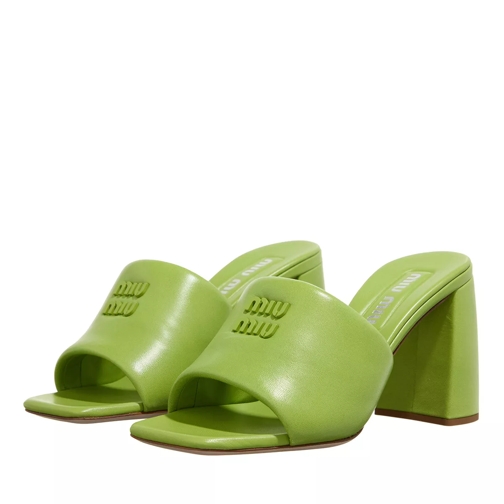 Miu Miu Woman Sandal Green Slip-ins