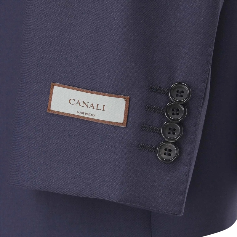 Canali Hosenanzug Anzug aus Wolle blau(Image 6)