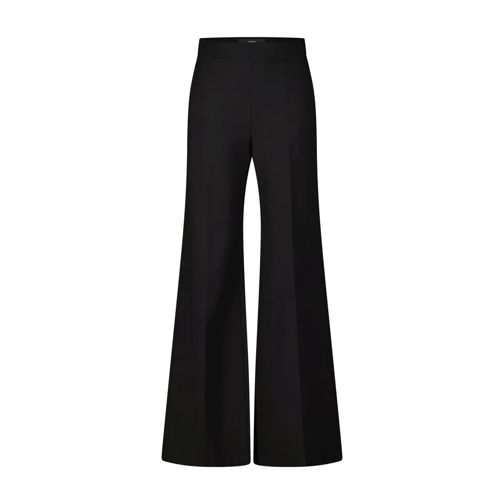 windsor. Casual Broek Businesshose aus Viskose-Crêpe Schwarz