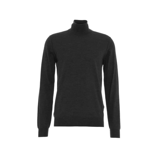 Paolo Pecora Gray Wool Turtleneck Sweater Grey 