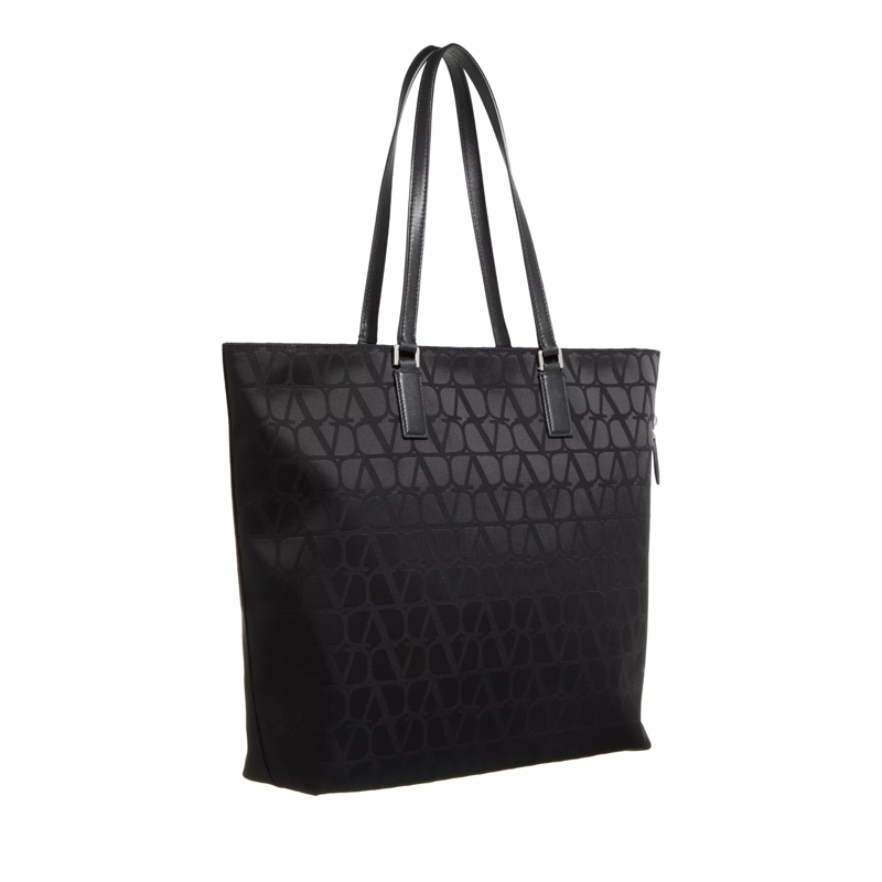 Valentino Garavani Shopper Tiole Iconographe Tote Bag Black(Image 3)