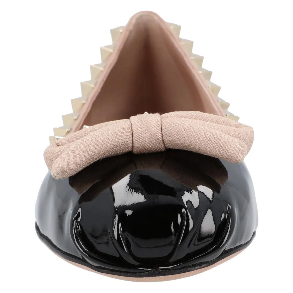 Thumbnail - Rockstud Patent Leather Ballerina - Gr. 38 (EU) - in Schwarz