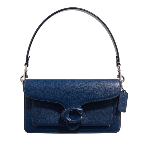 Coach Polished Pebble Leather Covered C Closure Tabby Sh lh/deep blue Axelremsväska