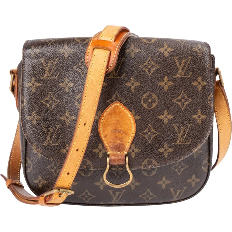 Louis Vuitton Schultertasche Louis Vuitton Canvas Monogram Saint Cloud GM Cross braun