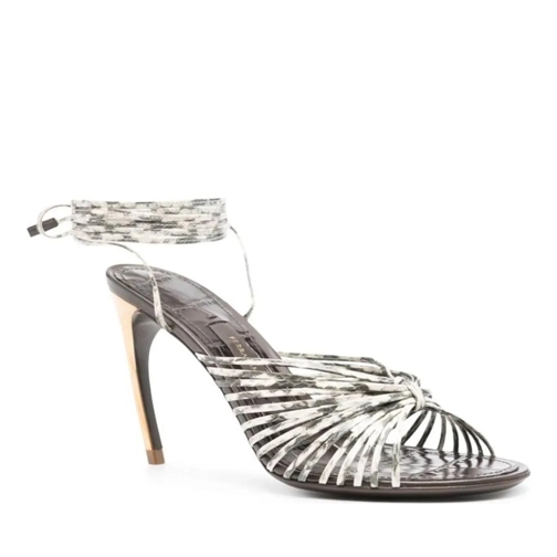 Salvatore Ferragamo Talon haut Sandals White weiß