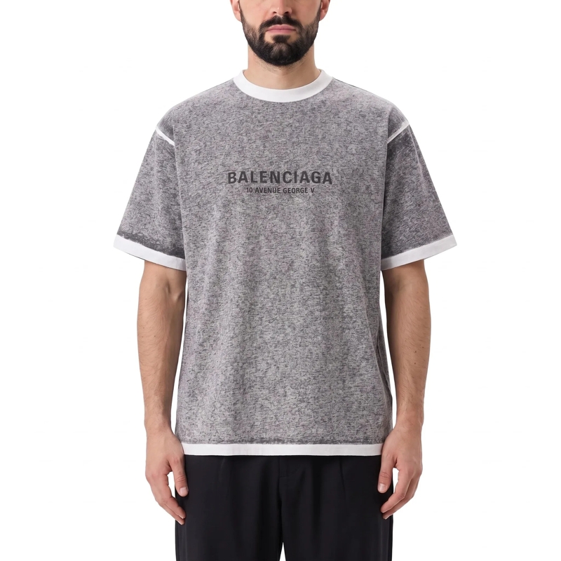 Balenciaga T-Shirt T-Shirt aus Baumwolle grau(Image 2)
