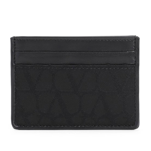 Valentino Portemonnee Only Card Black Leather Billfold Wallet Black