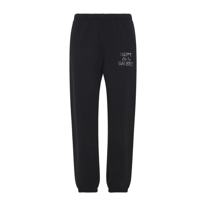Gallery Dept. Jogginghose Relaxed Fit Black Trousers With Elastic Waistband Black