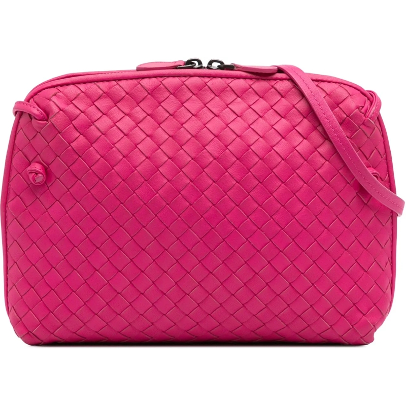 Bottega Veneta Sac à bandoulière Nappa Intrecciato Nodini Crossbody rose