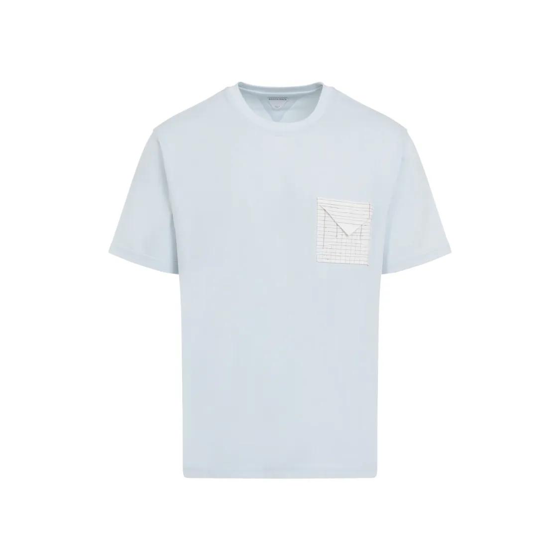 Bottega Veneta - Cotton T-Shirt - Größe L - blau