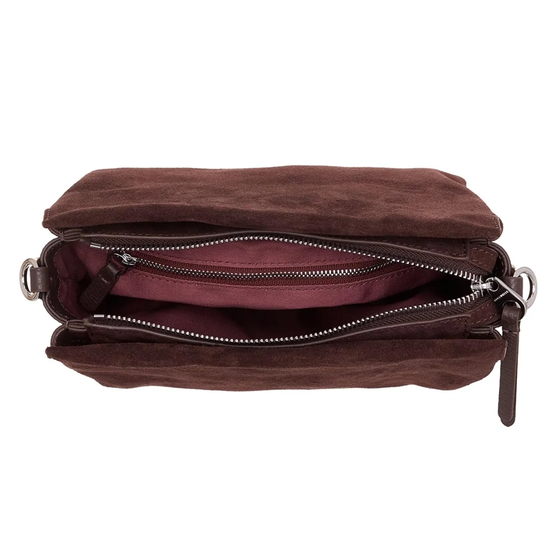 Coccinelle Sac à bandoulière Boheme Suede Bimaterial Brunette/Brunet(Image 6)