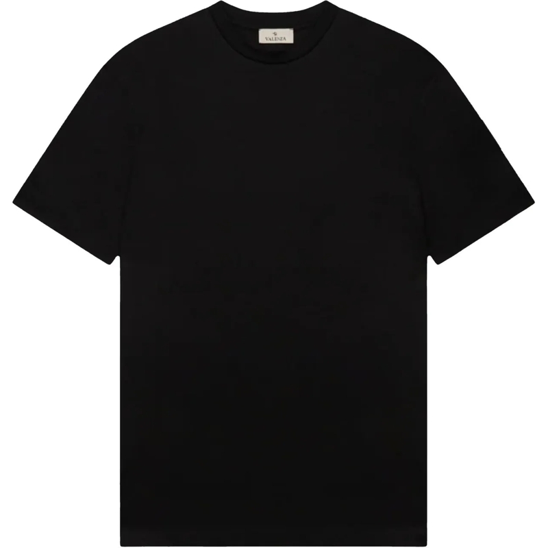 VALENZA T-Shirt Valenza Interlock Supima T-shirts Zwart 1001 schwarz