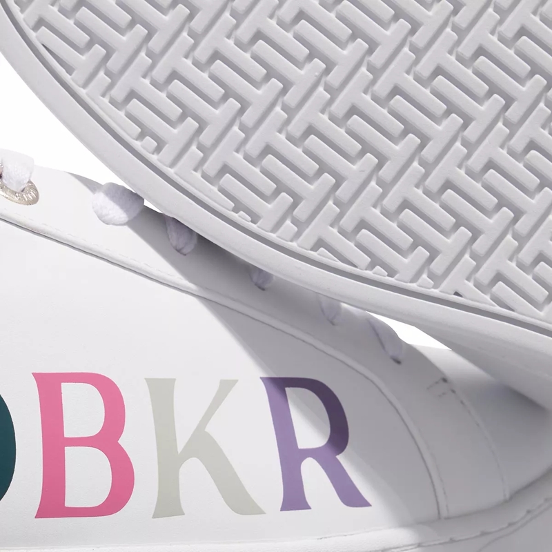 Ted Baker Low-Top-Sneaker Artii Branded Leather Cupsole Sneaker White(Image 3)