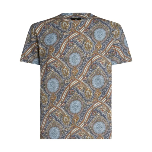 Etro Multicolored Paisley-Print T-Shirt Multicolor T-tröjor