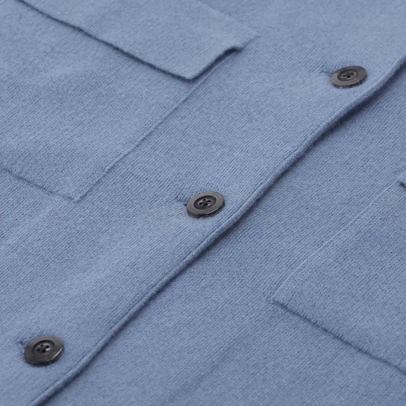 Sminfinity Übergangsjacke Strickjacke aus Kaschmir-Mix blau(Image 3)