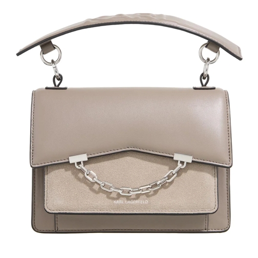 Karl Lagerfeld Satchel K/Seven Grainy Sp Sb Suede Ash Grey