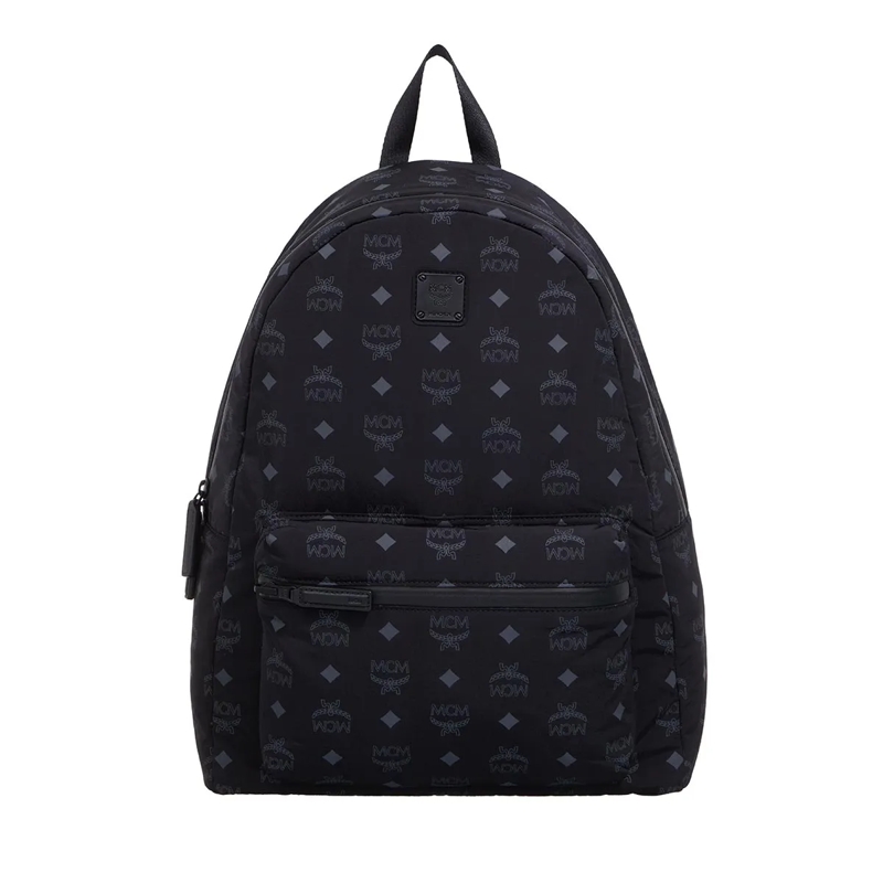 MCM Backpack Stark Fabric Backpack Med Bk Black