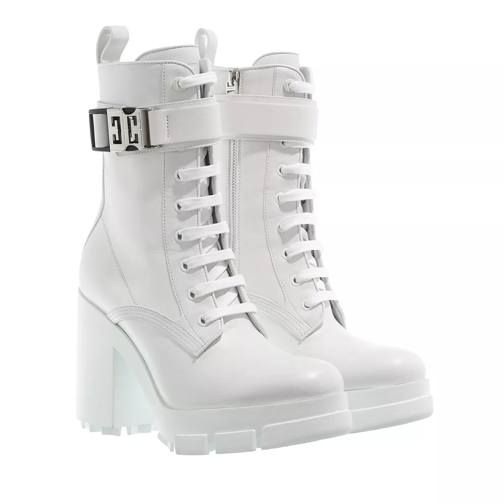 Givenchy Terra 4G Buckle Boots Leather White Stivaletto alla caviglia