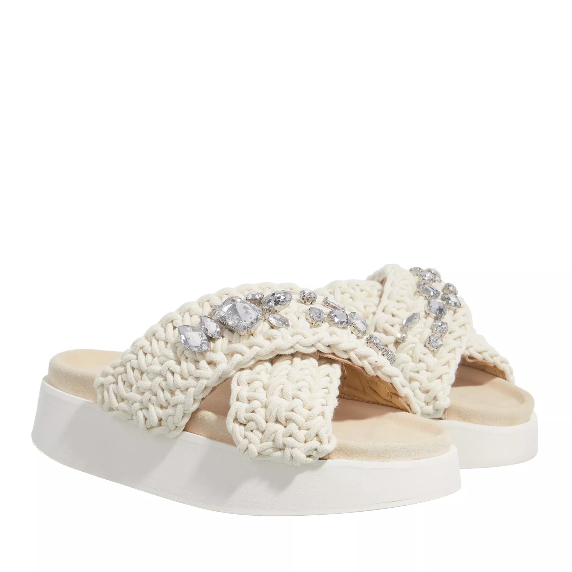 INUIKII Sandalen & Sandaletten - Woven Stones Platform - Gr. 38 (EU) - in Creme - für Damen