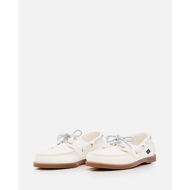 Paraboot Bootsschuhe Barth White Leather Loafers With Durable Rubber So White (Image 2)