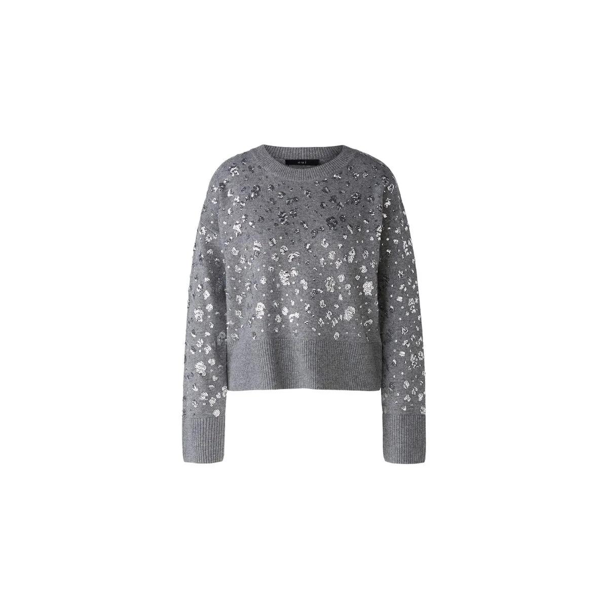 Thumbnail - Oui - Pullover - Größe 34 - grau