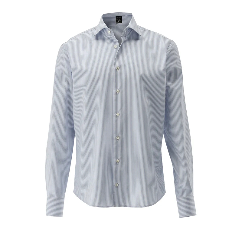 VAN LAACK Hemd Hemd Slim Fit Streifen blau