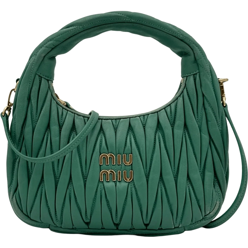 Miu Miu Fourre-tout Miu Miu Small Wander - Green grün